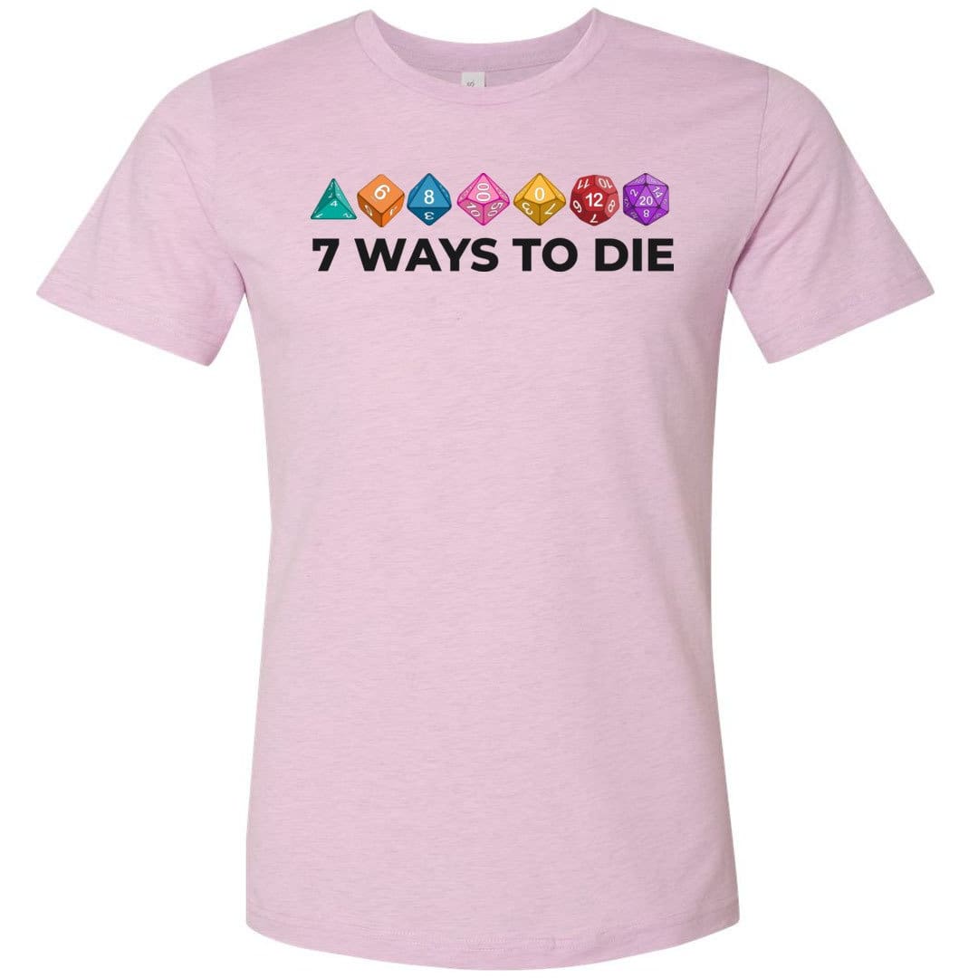 7 Ways To Die Light Unisex Premium Tee - Heather Prism Lilac / XS