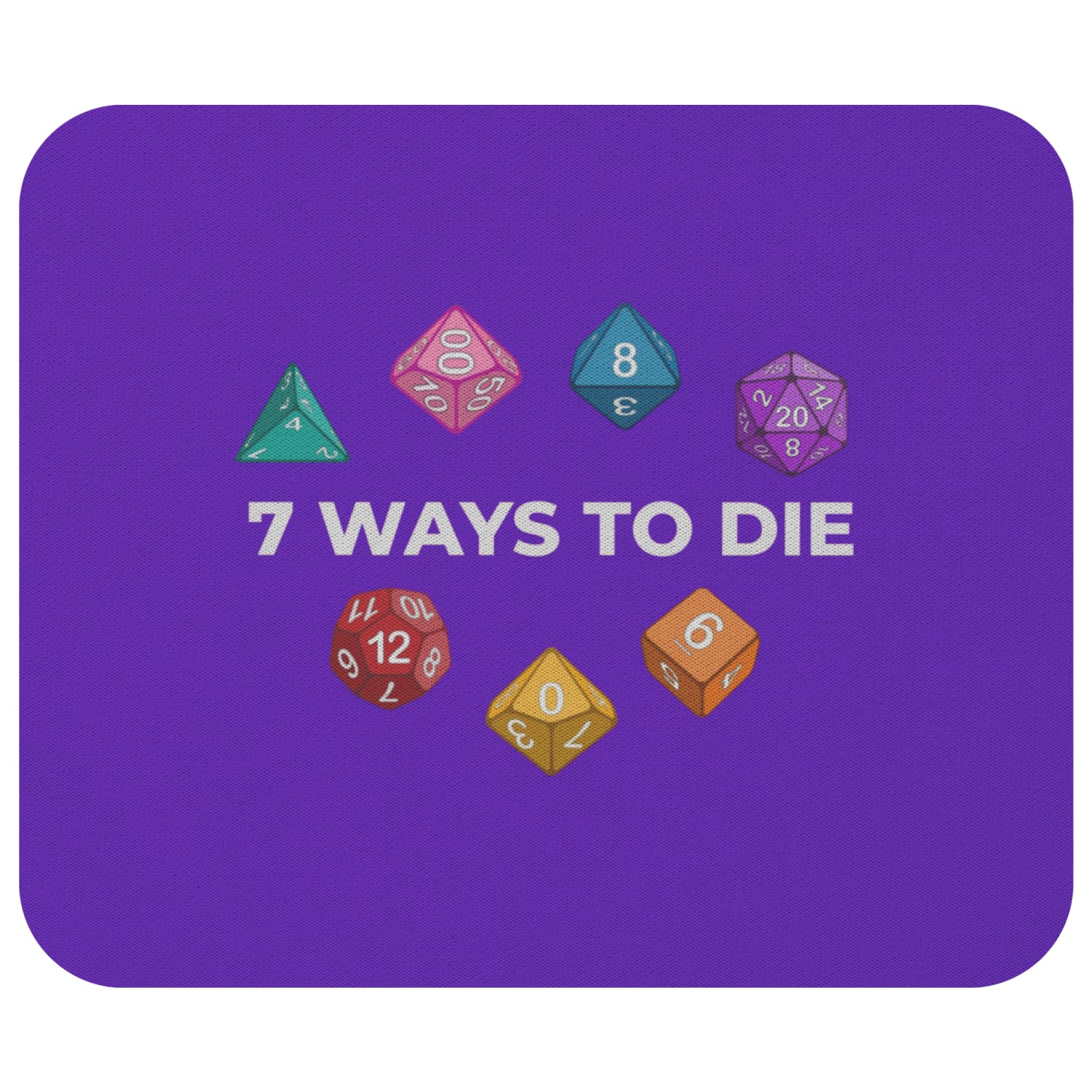 7 Ways To Die Mousepad - 7WPurple - Mousepads