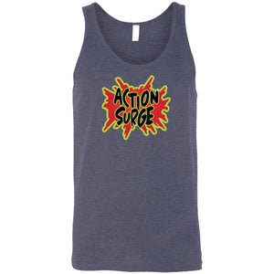 Action Surge TS Unisex Premium Tank - Heather Navy / S