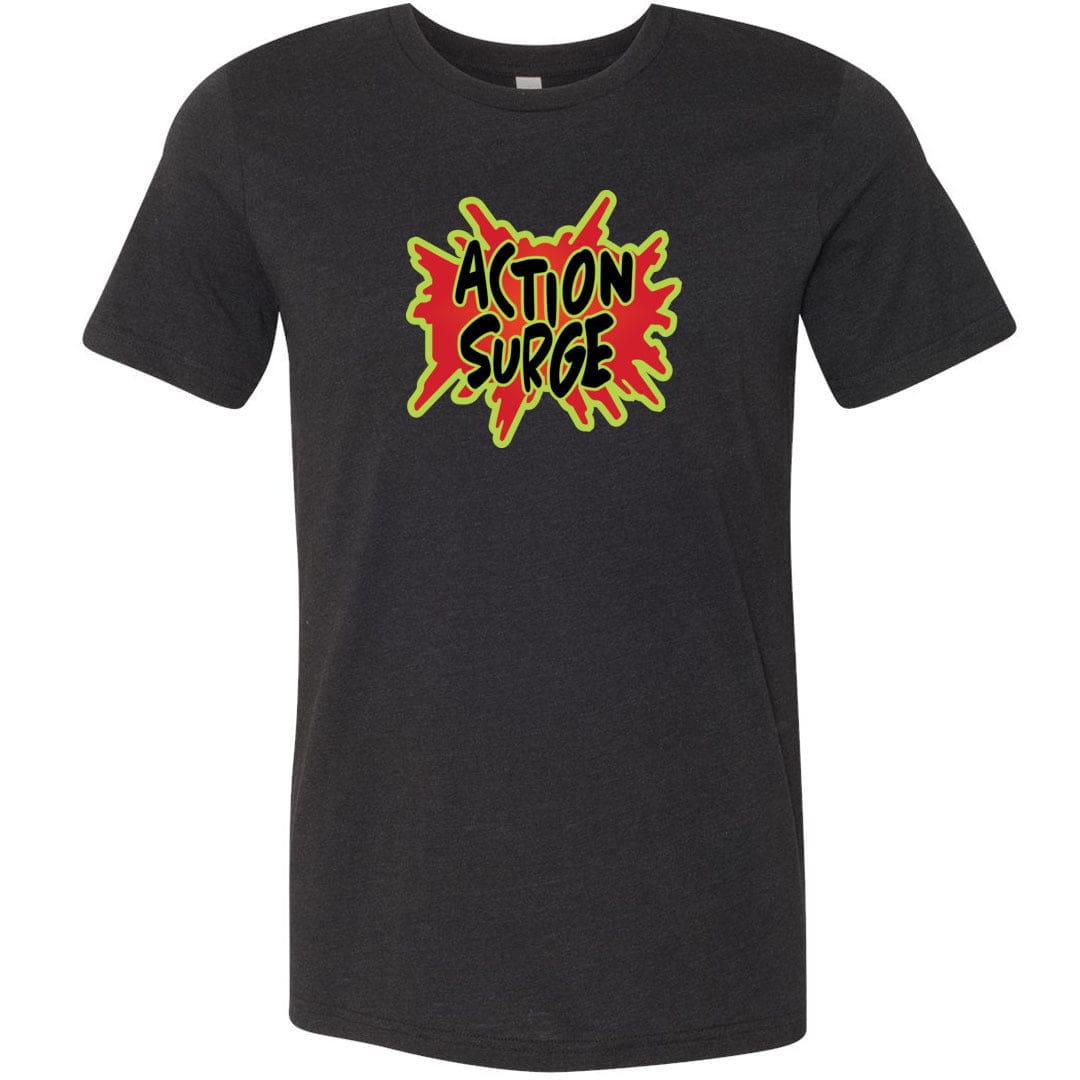 Action Surge Unisex Premium Tee - Black Heather / XS - Joy Coe