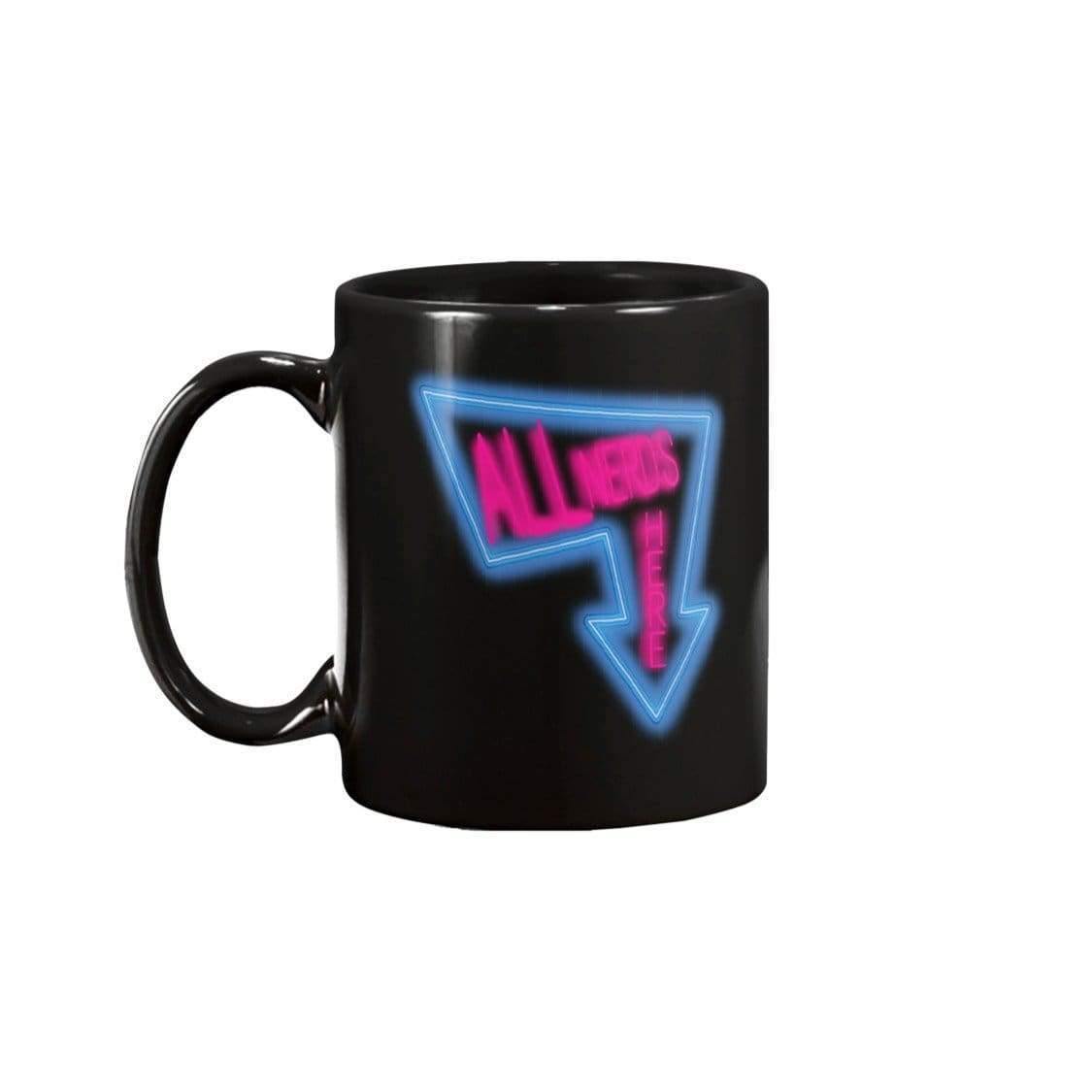 All Nerds Here Neon Logo 15oz Coffee Mug - Black / 15OZ - Mugs