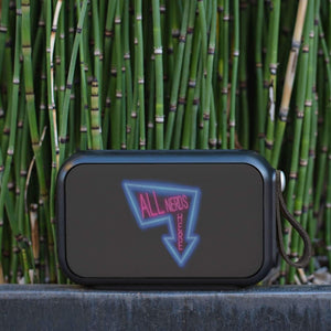 All Nerds Here Neon Logo Bluetooth Speaker - Bluetooth Speaker - All Nerds Here
