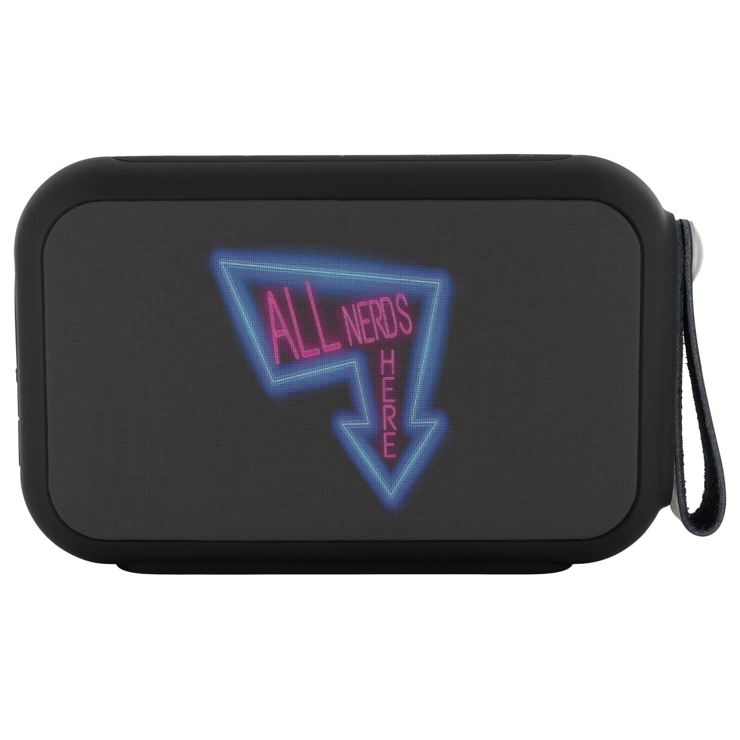 All Nerds Here Neon Logo Bluetooth Speaker - Bluetooth Speaker - All Nerds Here