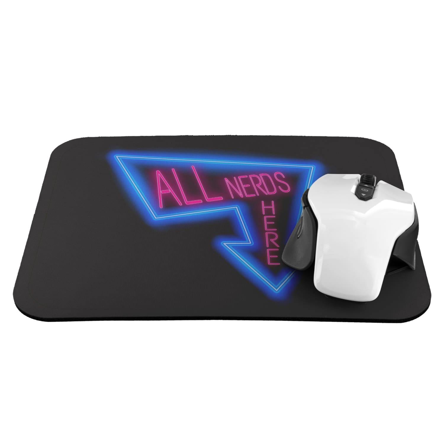 All Nerds Here Neon Logo Mousepad - ANH-NeonLog-Mou - All Nerds Here