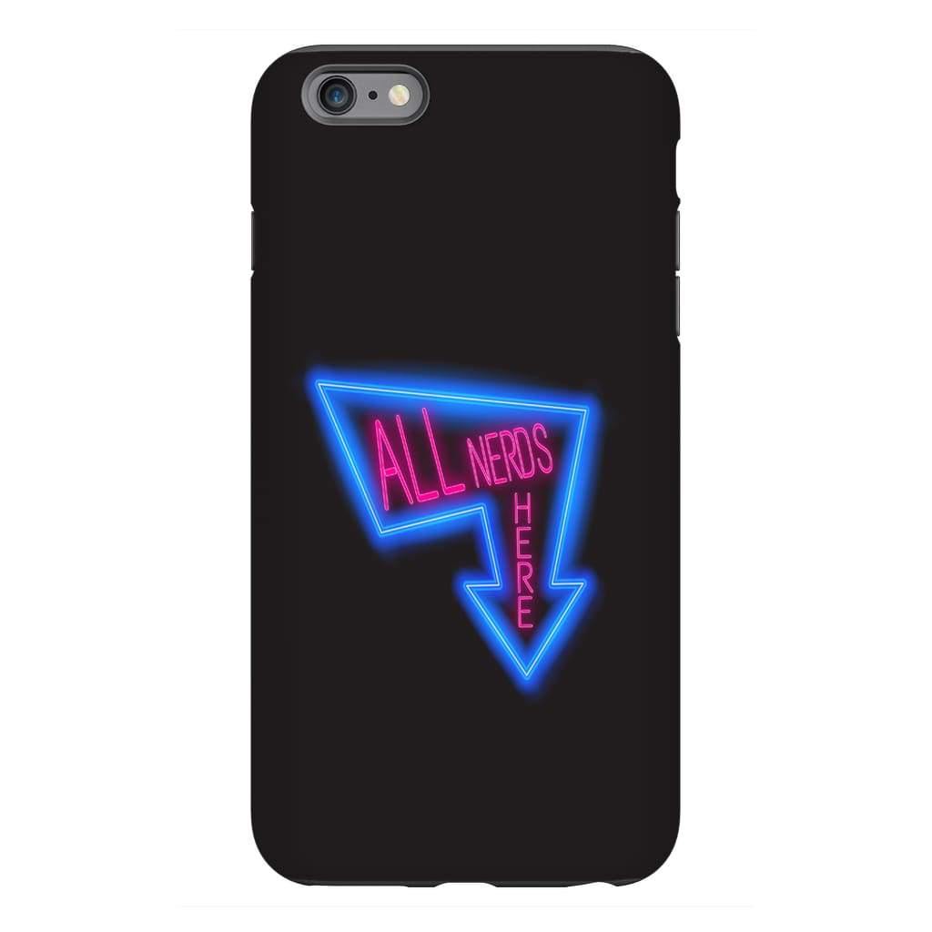 All Nerds Here Neon Logo Phone Case - Tough - iPhone 6s Plus - All Nerds Here
