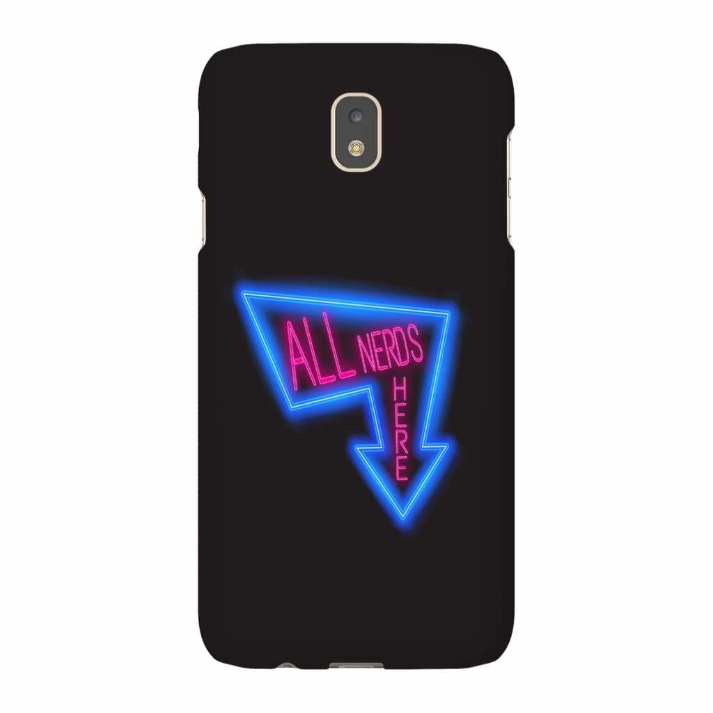All Nerds Here Neon Logo Phone Case - Tough - Samsung Galaxy J7 - All Nerds Here