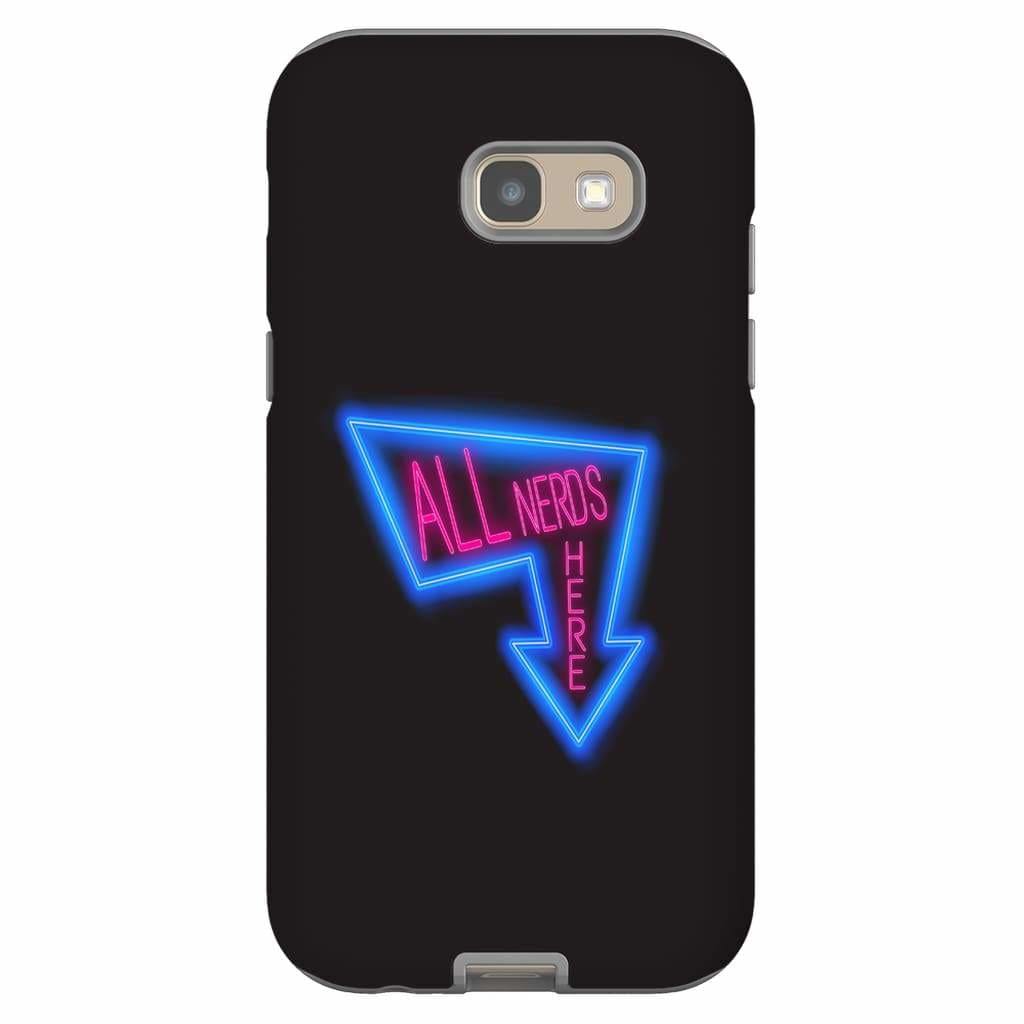 All Nerds Here Neon Logo Phone Case - Tough - Samsung Galaxy A5 2017 - All Nerds Here