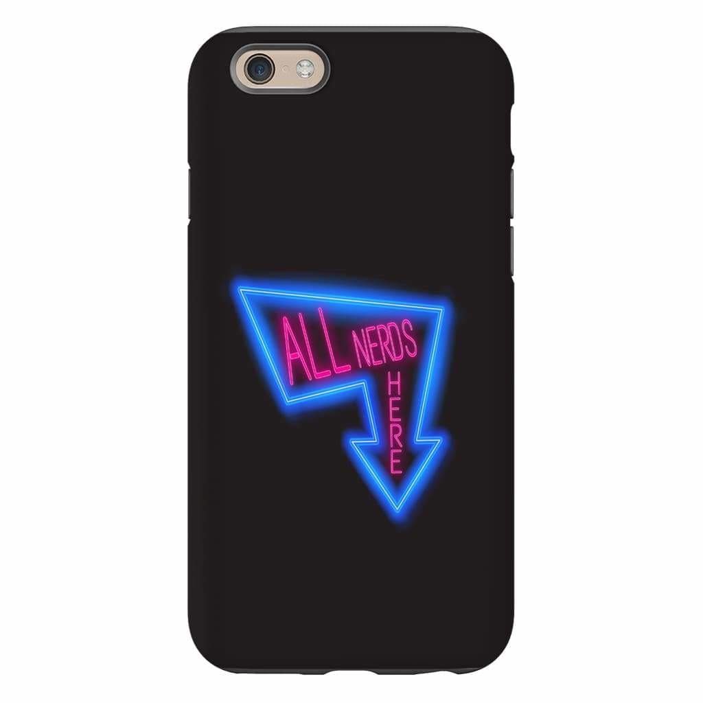 All Nerds Here Neon Logo Phone Case - Tough - iPhone 6s - All Nerds Here