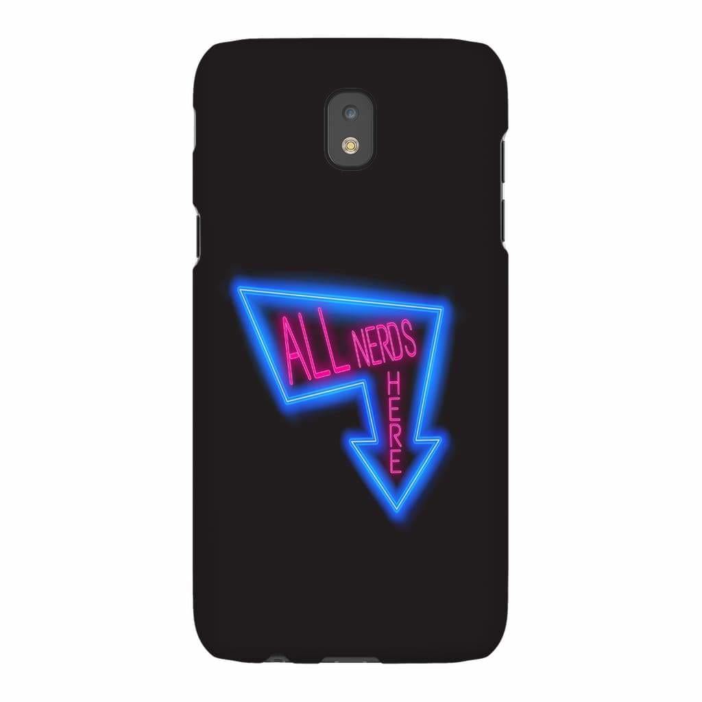 All Nerds Here Neon Logo Phone Case - Tough - Samsung Galaxy J5 - All Nerds Here