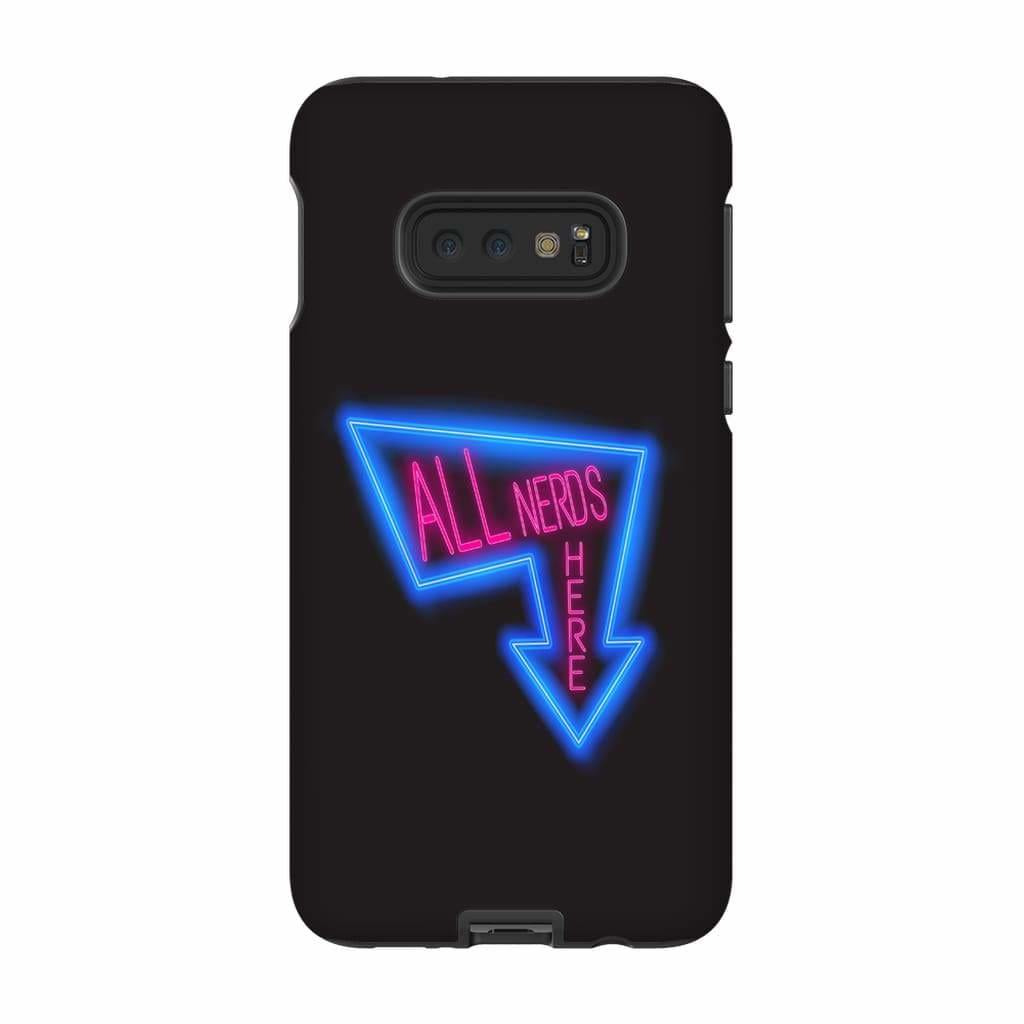 All Nerds Here Neon Logo Phone Case - Tough - Samsung Galaxy S10 Lite - All Nerds Here