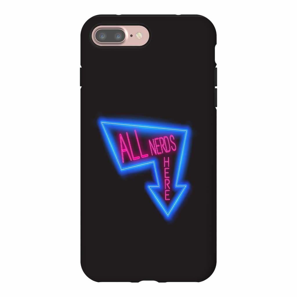 All Nerds Here Neon Logo Phone Case - Tough - iPhone 7 Plus - All Nerds Here