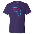 All Nerds Here Neon Logo TS Mens Premium Tee - Purple / S