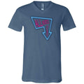 All Nerds Here Neon Logo TS Unisex Premium V-Neck Tee - Steel Blue / S