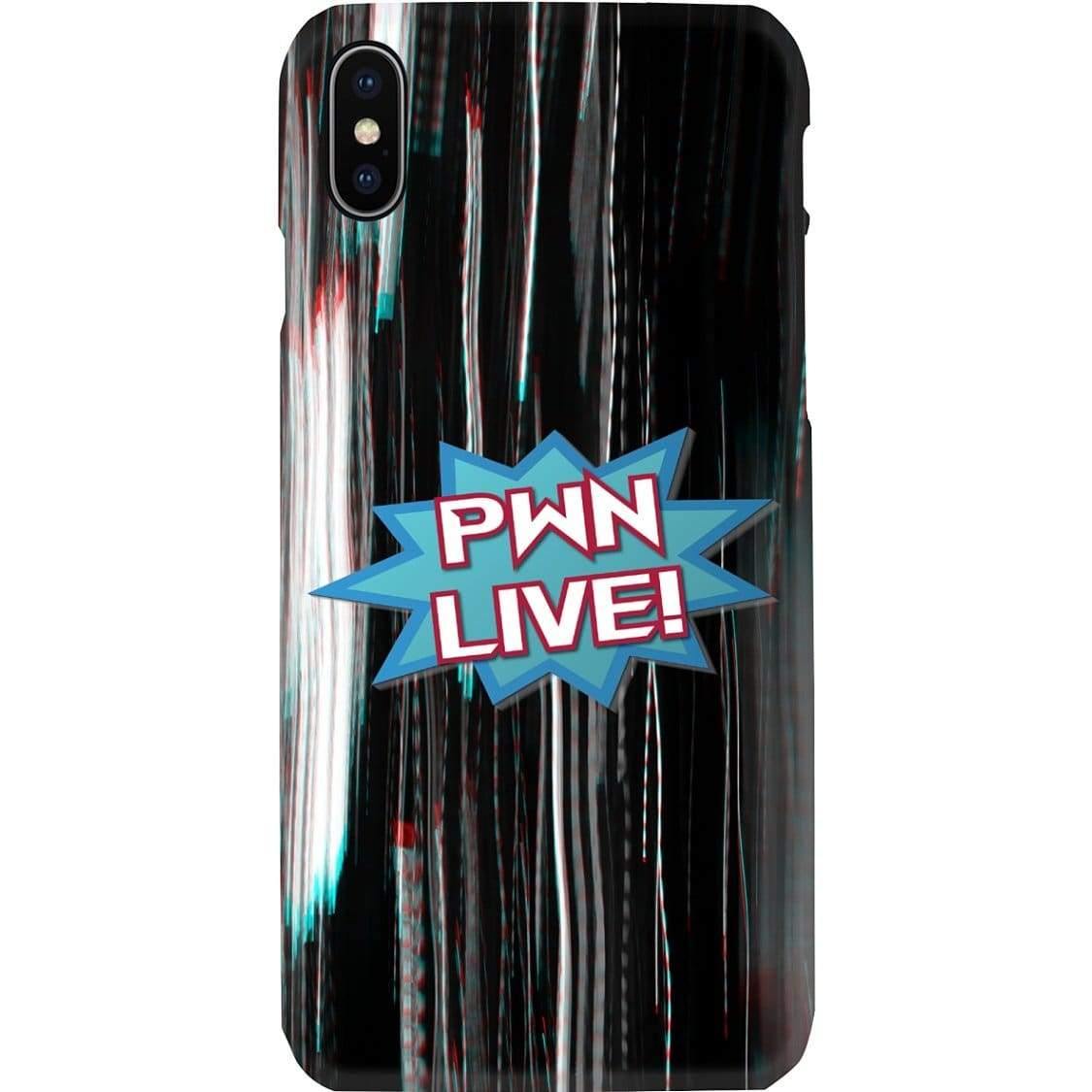 All Nerds Here PWN LIVE! Logo Phone Case - Snap * iPhone * Samsung * - iPhone X Case / Gloss / All Nerds Here