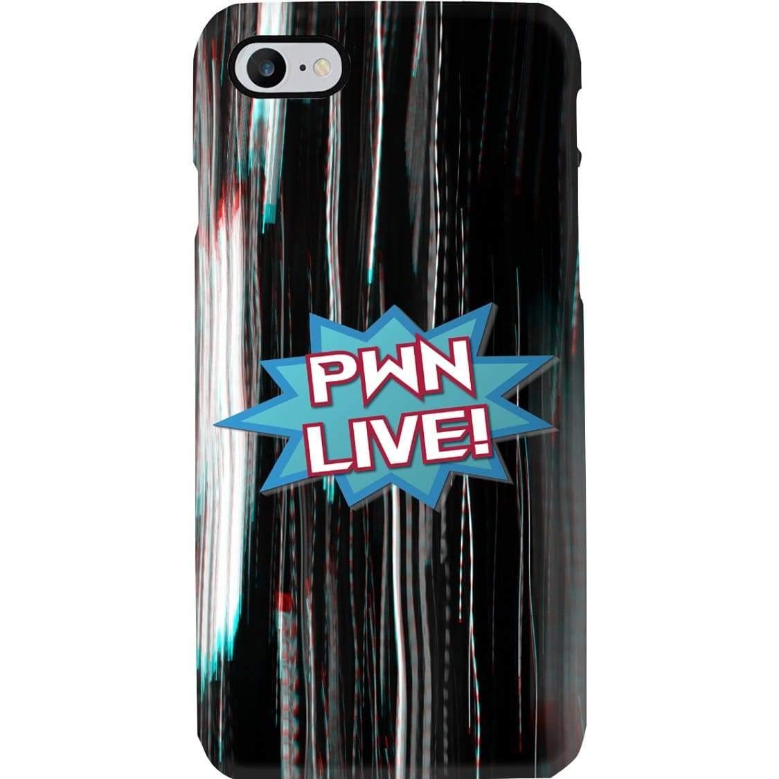 All Nerds Here PWN LIVE! Logo Phone Case - Snap * iPhone * Samsung * - iPhone 8 Case / Gloss / All Nerds Here