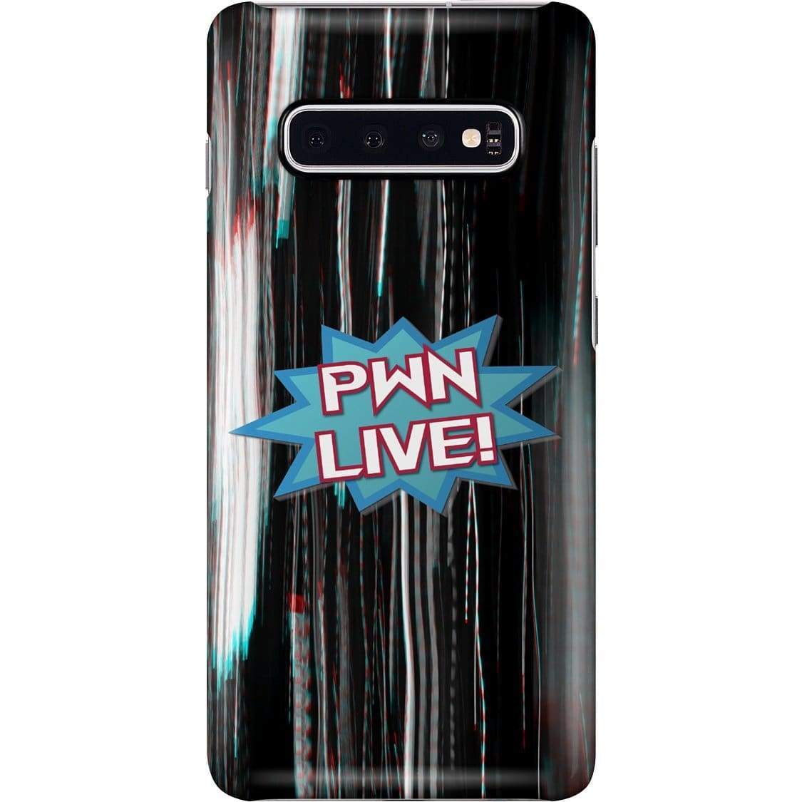 All Nerds Here PWN LIVE! Logo Phone Case - Snap * iPhone * Samsung * - Samsung Galaxy S10 Plus Case / Gloss / All Nerds Here