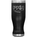 All Nerds Here PWN Progressive Logo 20oz BOHO Vacuum Tumbler - Black - All Nerds Here
