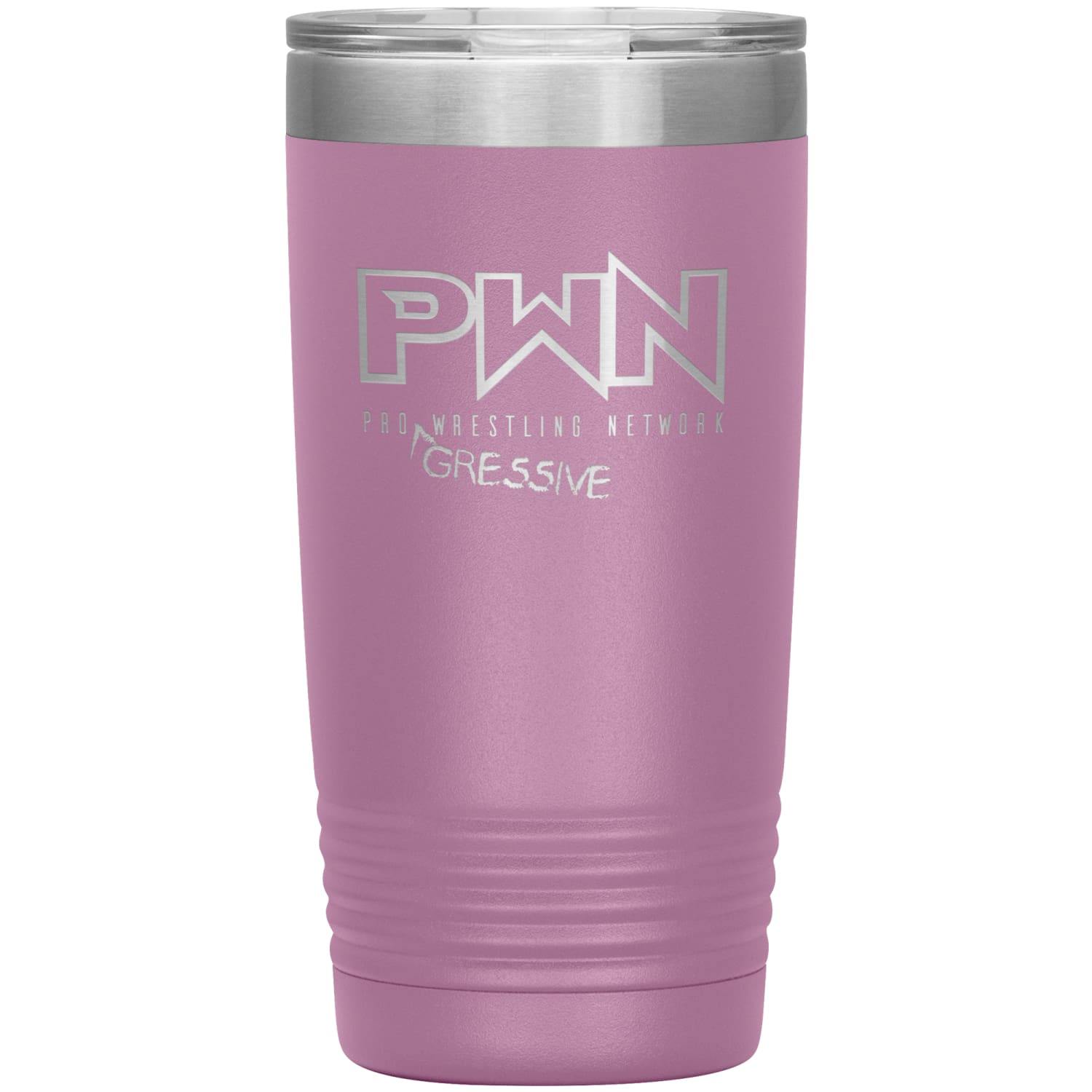 All Nerds Here PWN Progressive Logo 20oz Vacuum Tumbler - Light Purple - All Nerds Here