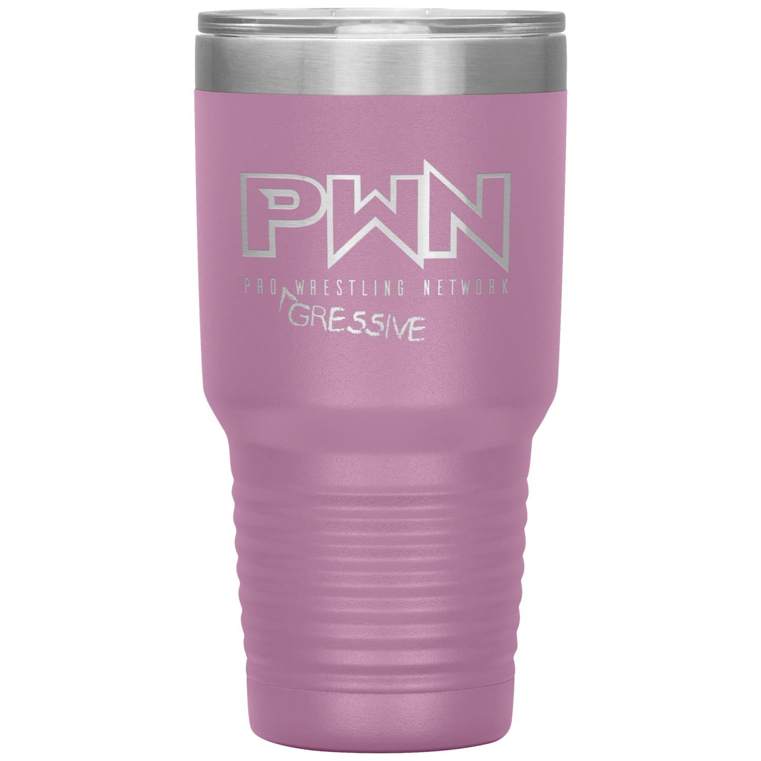 All Nerds Here PWN Progressive Logo 30oz Vacuum Tumbler - Light Purple - All Nerds Here