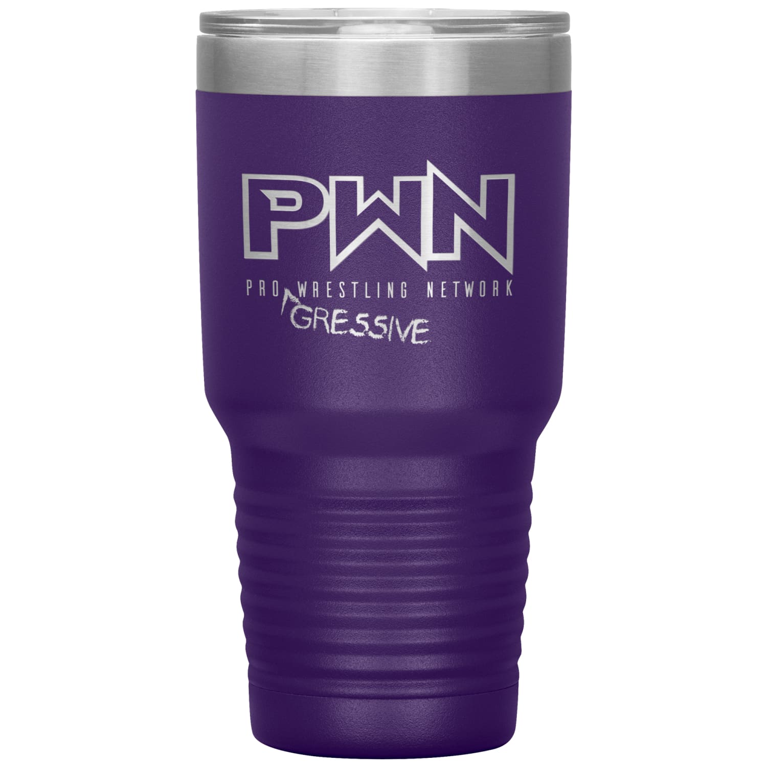 All Nerds Here PWN Progressive Logo 30oz Vacuum Tumbler - Purple - All Nerds Here