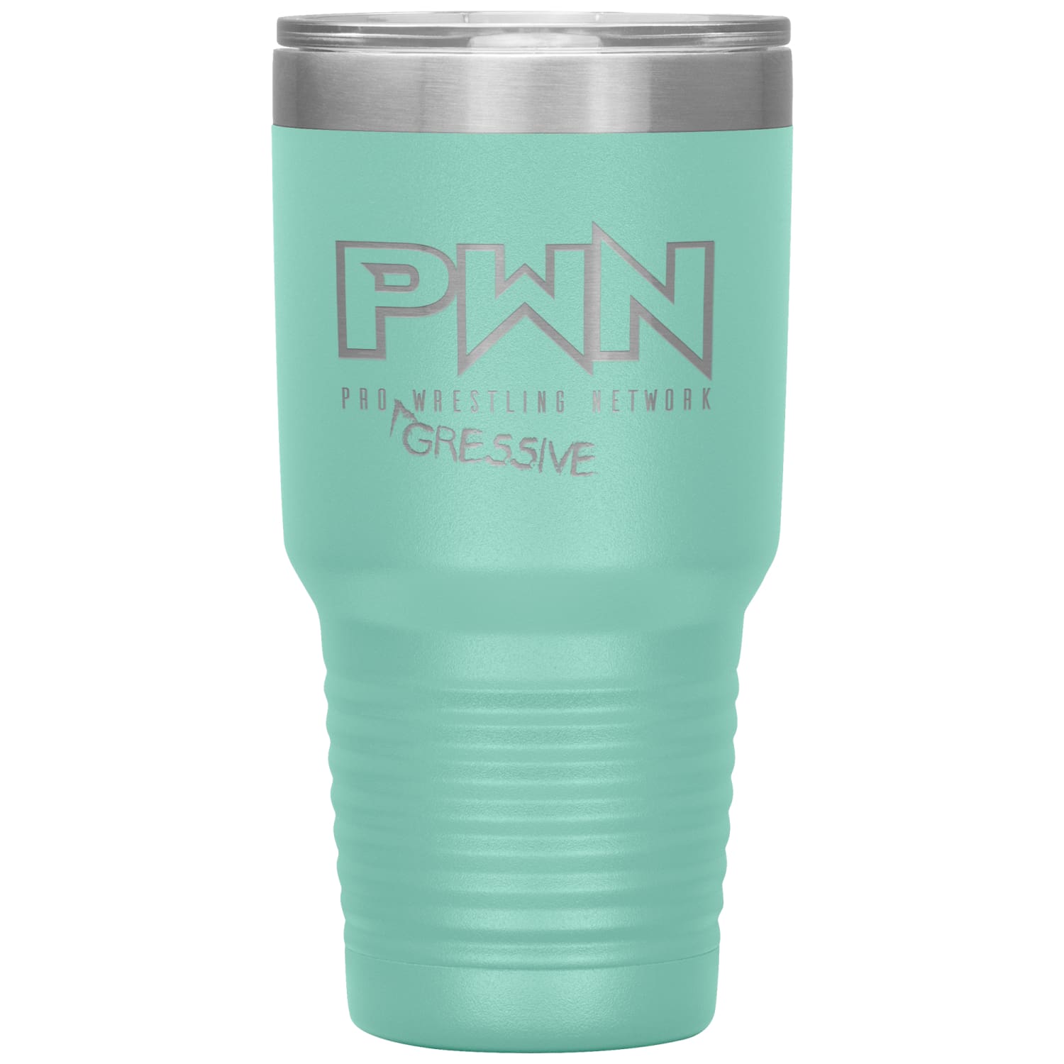 All Nerds Here PWN Progressive Logo 30oz Vacuum Tumbler - Teal - All Nerds Here
