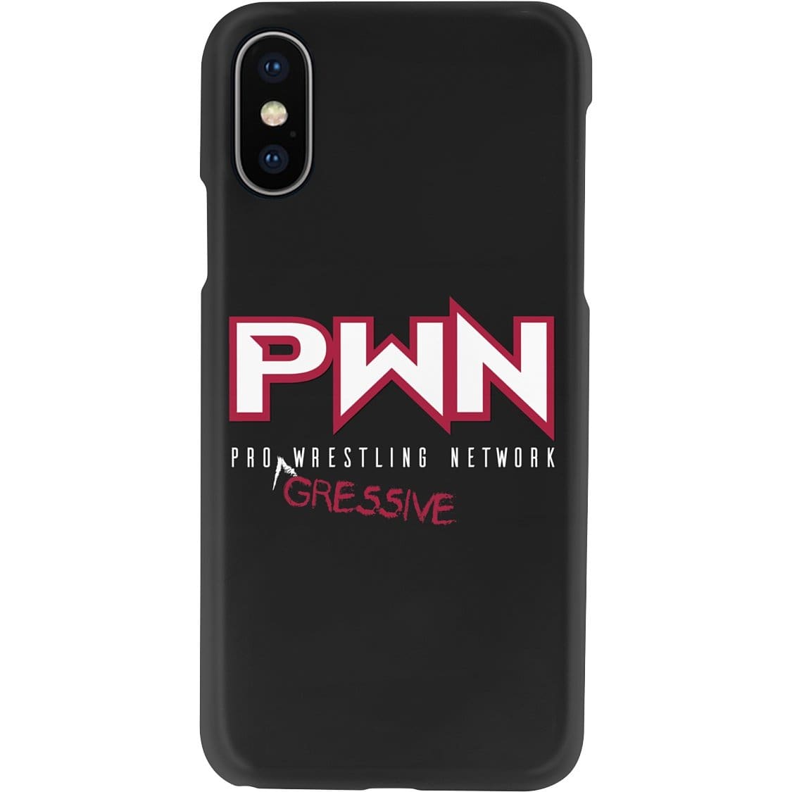 All Nerds Here PWN Progressive Logo Phone Case - Snap * iPhone * Samsung * - iPhone XS Case / Gloss / All Nerds Here