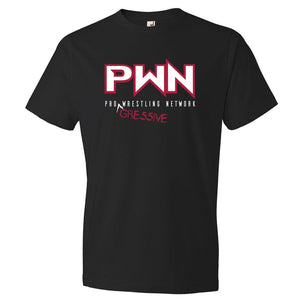 All Nerds Here PWN Progressive Logo TS Mens Premium Tee - Black / S