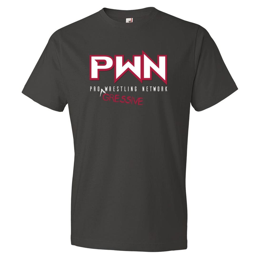 All Nerds Here PWN Progressive Logo TS Mens Premium Tee - Smoke / S