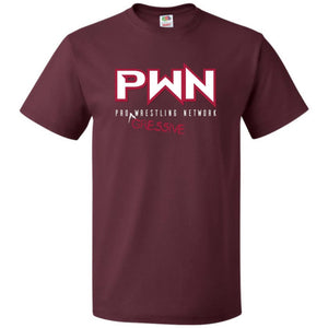 All Nerds Here PWN Progressive Logo TS Unisex Classic Tee - Maroon / S