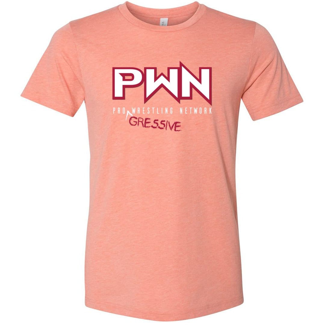 All Nerds Here PWN Progressive Logo TS Unisex Premium Tee - Heather Prism Sunset / XS