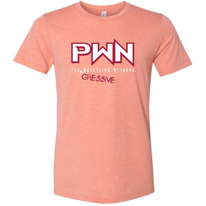 All Nerds Here PWN Progressive Logo TS Unisex Premium Tee - Heather Prism Sunset / XS