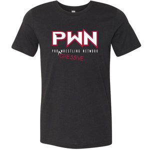All Nerds Here PWN Progressive Logo TS Unisex Premium Tee - Black Heather / XS