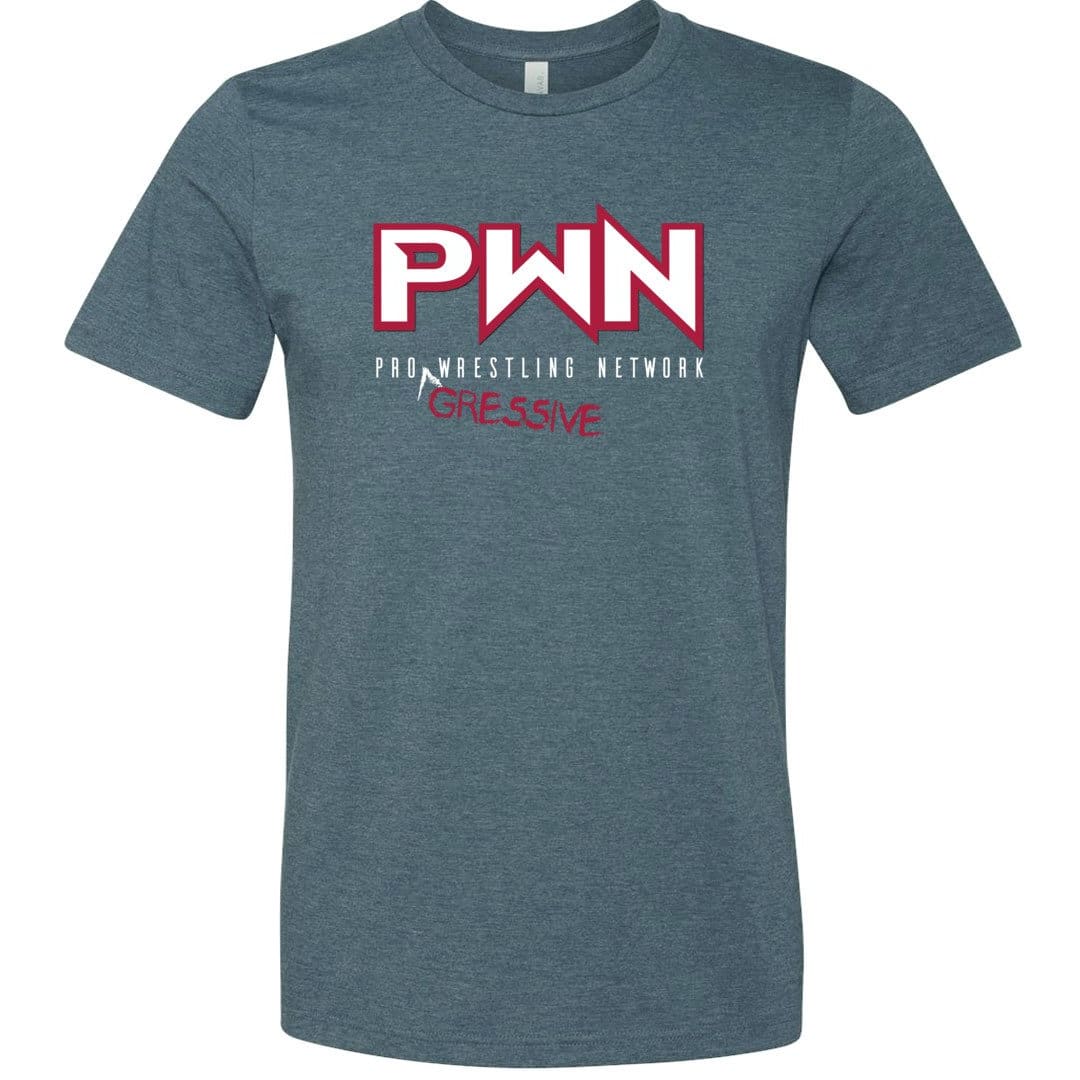 All Nerds Here PWN Progressive Logo TS Unisex Premium Tee - Heather Slate / XS