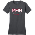 All Nerds Here PWN Progressive Logo TS Womens Premium Tee - Charcoal / XS