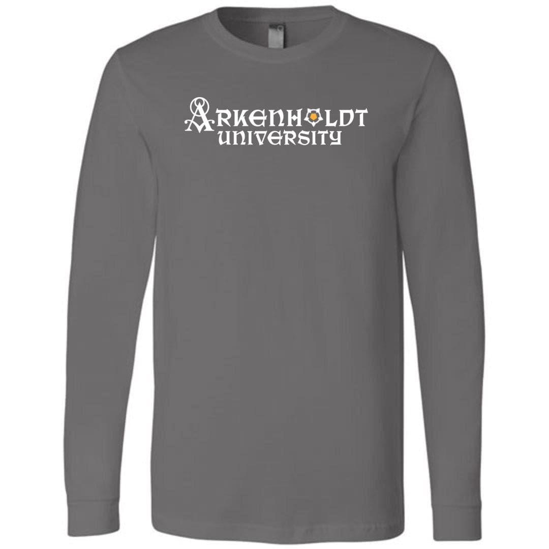 Arkenholdt 0AU Logo Unisex Premium Long Sleeve Tee - Asphalt / S