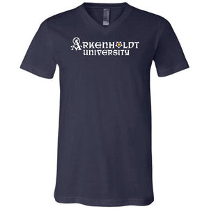 Arkenholdt 0AU Logo Unisex Premium V-Neck Tee - Navy / S