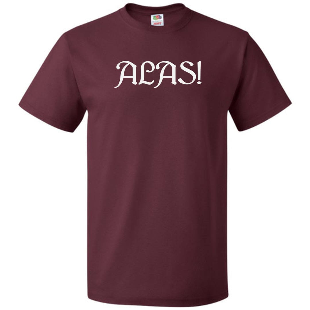 Arkenholdt ALAS! Unisex Classic Tee - Maroon / S