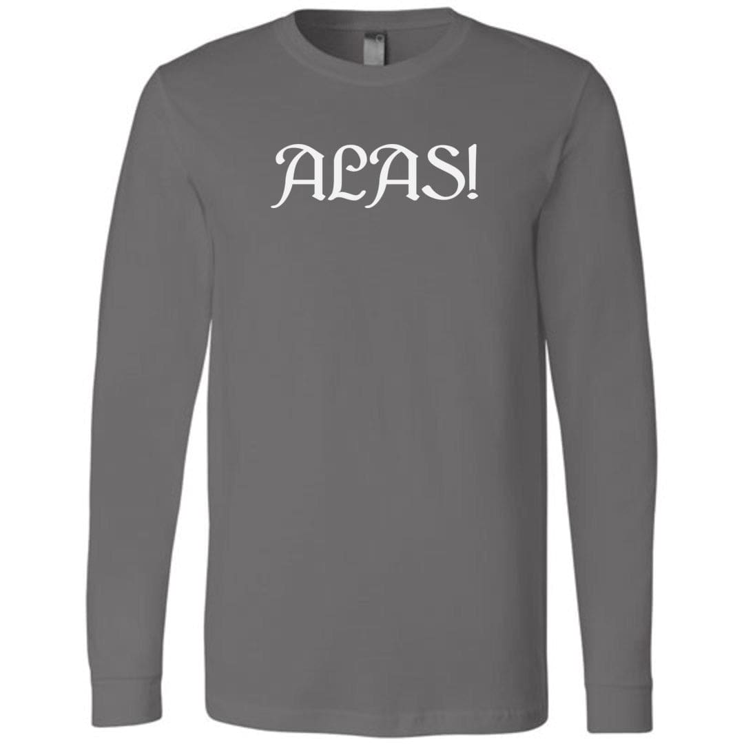 Arkenholdt ALAS! Unisex Premium Long Sleeve Tee - Asphalt / S