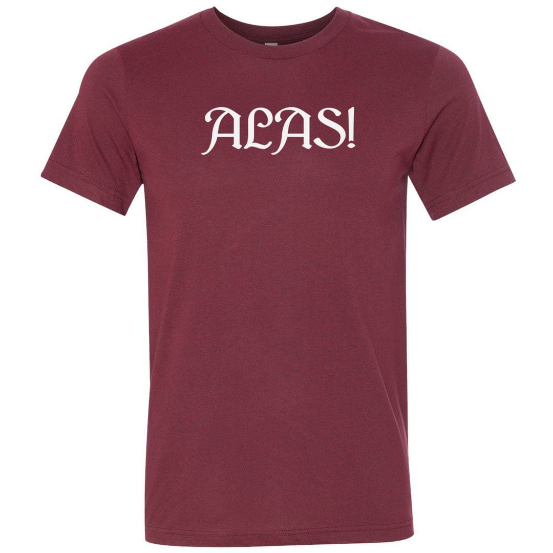 Arkenholdt ALAS! Unisex Premium Tee - Heather Cardinal / XS