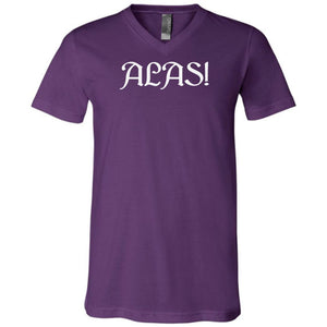 Arkenholdt ALAS! Unisex Premium V-Neck Tee - Team Purple / S