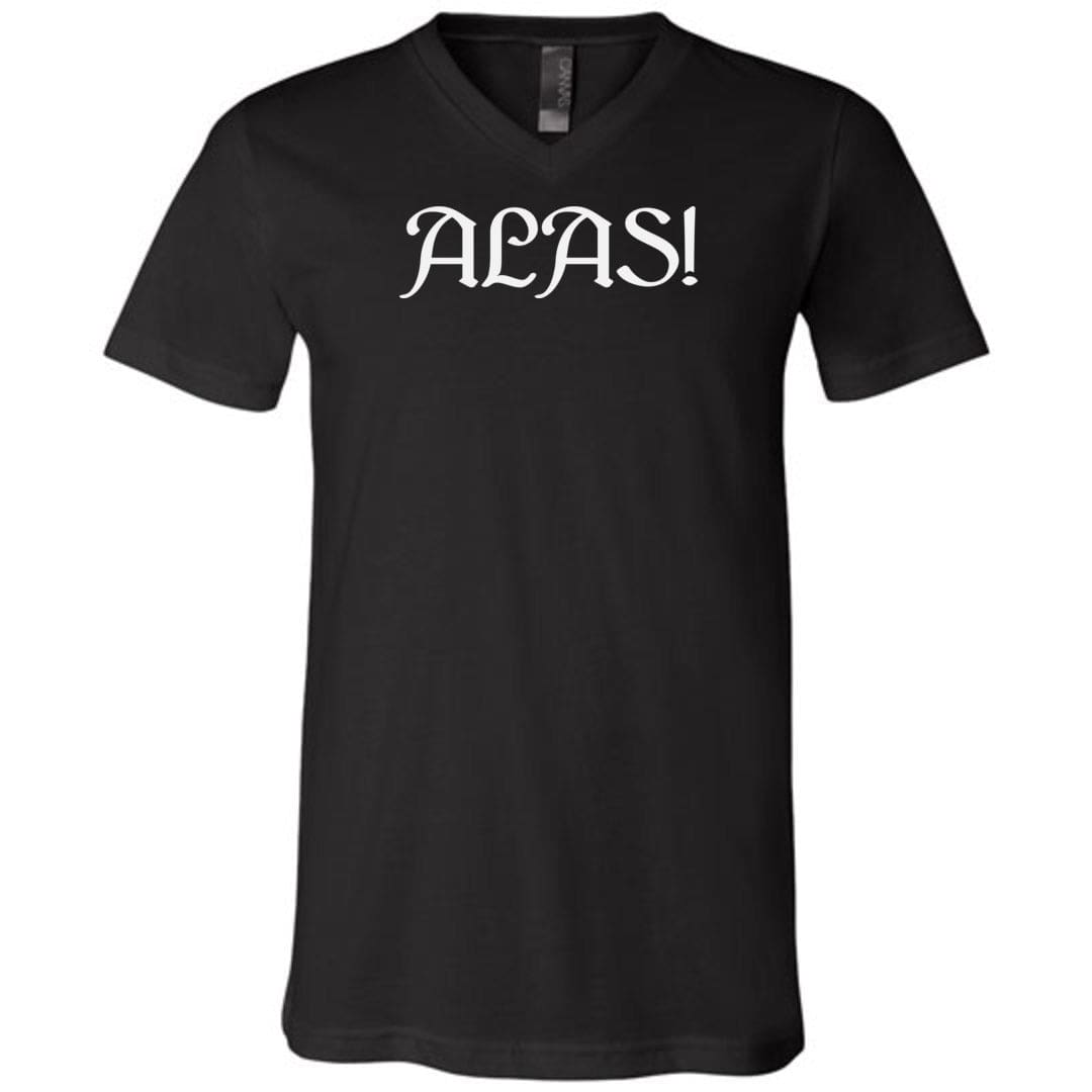 Arkenholdt ALAS! Unisex Premium V-Neck Tee - Black / S