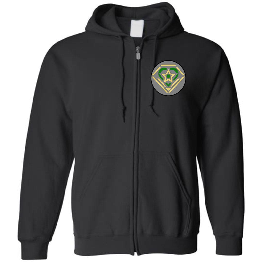 Arkenholdt Caridad Unisex Zip Hoodie - Black / S
