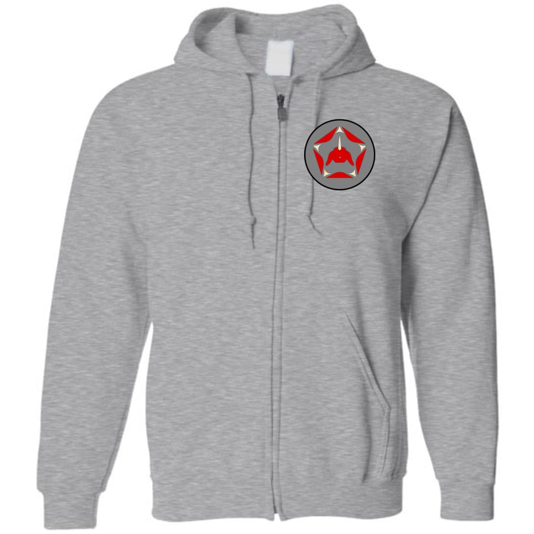 Arkenholdt Ilon Unisex Zip Hoodie - Sports Grey / S