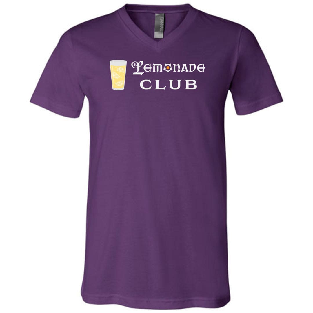 Arkenholdt Lemonade Club Unisex Premium V-Neck Tee - Team Purple / S