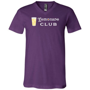 Arkenholdt Lemonade Club Unisex Premium V-Neck Tee - Team Purple / S
