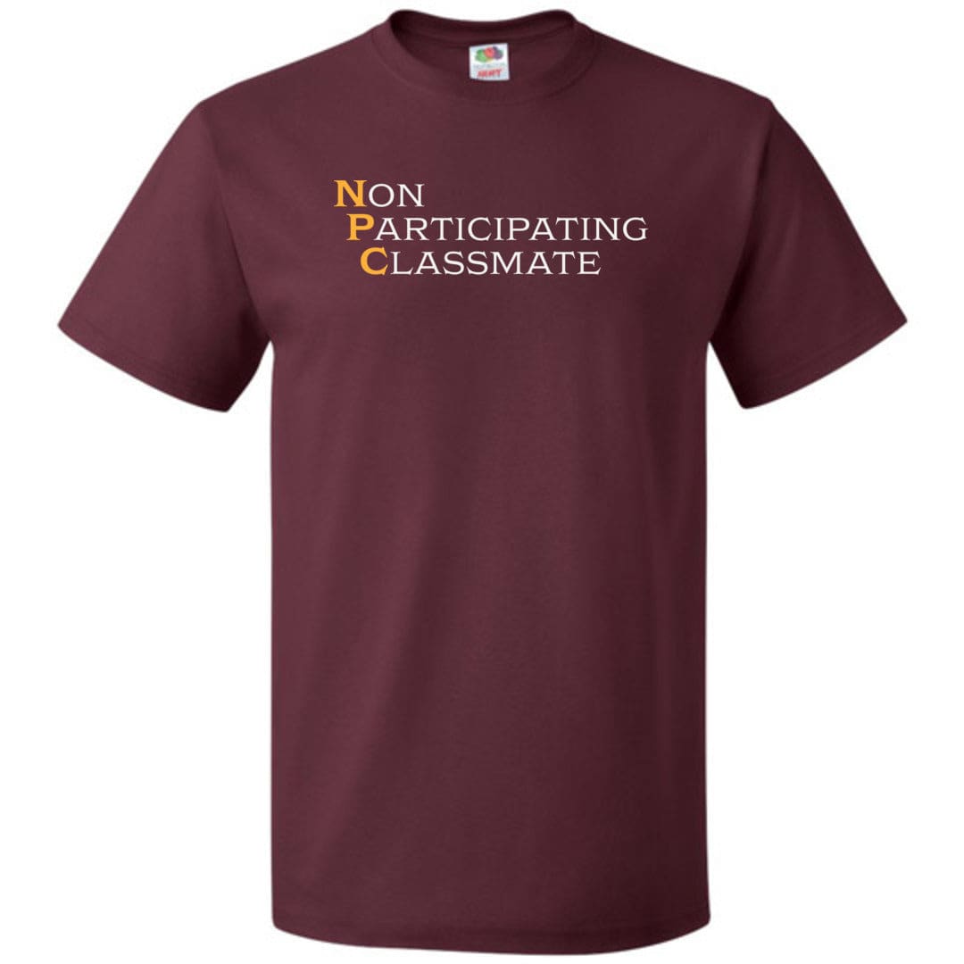 Arkenholdt NPC Unisex Classic Tee - Maroon / S