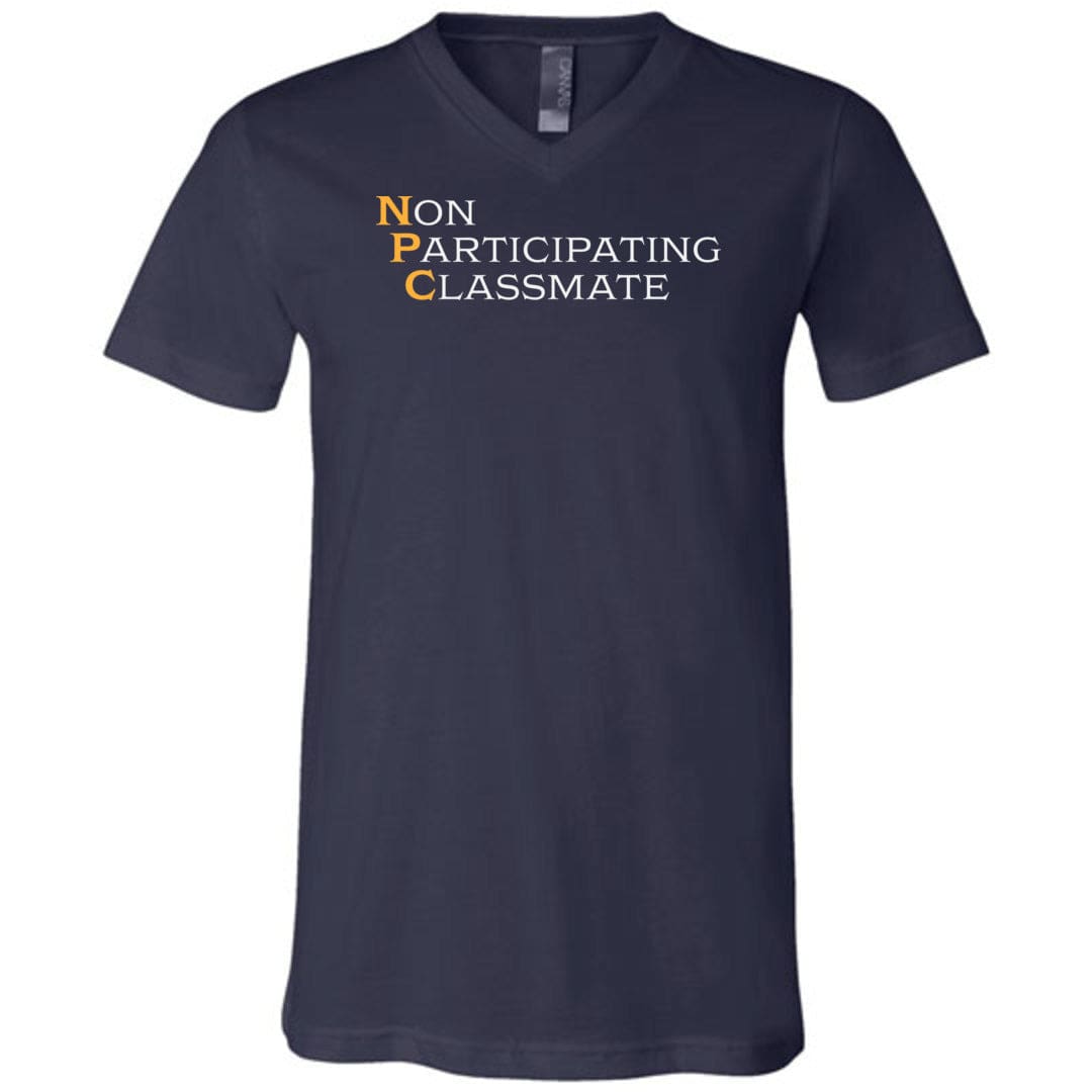 Arkenholdt NPC Unisex Premium V-Neck Tee - Navy / S
