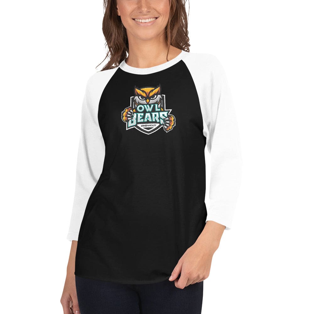 Arkenholdt Owlbears Team Logo Premium 3/4 Sleeve Raglan Shirt
