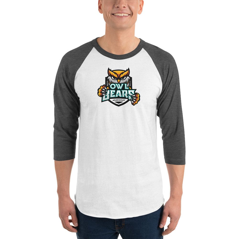Arkenholdt Owlbears Team Logo Premium 3/4 Sleeve Raglan Shirt