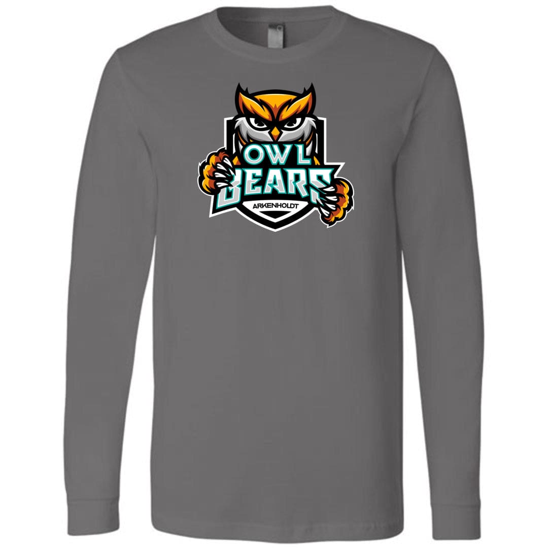Arkenholdt Owlbears Team Logo Unisex Premium Long Sleeve Tee - Asphalt / S
